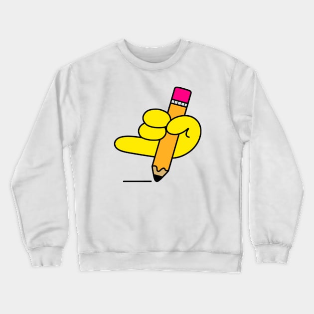 Pencil Power.  Drawing. Writing. Creating. Crewneck Sweatshirt by Andy McNally